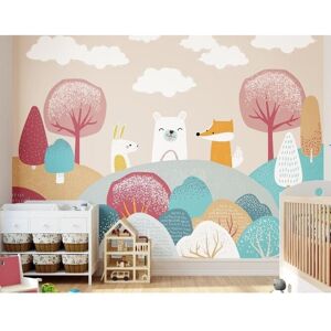 Origin Murals Woodland Friends Wall Mural in Orange Size: W350 cm x H280 cm Orange W350 cm x H280 cm Origin Murals Woodland Friends Wall Mural in Orange Size: W350 cm x H280 cm Orange W350 cm x H280 cm