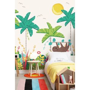 Origin Murals Jungle Animals Wall Mural in Green Size: W350 cm x H280 cm Green W350 cm x H280 cm Origin Murals Jungle Animals Wall Mural in Green Size: W350 cm x H280 cm Green W350 cm x H280 cm