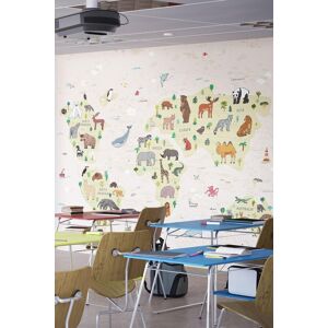 Origin Murals Children's World Map Wall Mural in Natural Size: W350 cm x H280 cm Natural W350 cm x H280 cm Origin Murals Children's World Map Wall Mural in Natural Size: W350 cm x H280 cm Natural W350 cm x H280 cm
