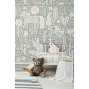 Origin Murals Scandi Forest Animals Wall Mural in Mid Grey Size: W300 cm x H240 cm Mid Grey W300 cm x H240 cm Origin Murals Scandi Forest Animals Wall Mural in Mid Grey Size: W300 cm x H240 cm Mid Grey W300 cm x H240 cm