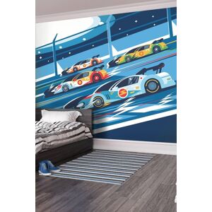 Origin Murals Sports Cars Wall Mural in Blue Size: W350 cm x H280 cm Blue W350 cm x H280 cm Origin Murals Sports Cars Wall Mural in Blue Size: W350 cm x H280 cm Blue W350 cm x H280 cm