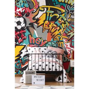 Origin Murals Sports Graffiti Wall Mural in Red Size: W300 cm x H240 cm Red W300 cm x H240 cm Origin Murals Sports Graffiti Wall Mural in Red Size: W300 cm x H240 cm Red W300 cm x H240 cm