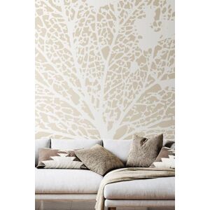 Origin Murals Skeleton Leaf Wall Mural in Red Red Origin Murals Skeleton Leaf Wall Mural in Red Red