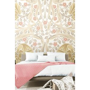 Origin Murals Flower Circle Wall Mural in Beige Size: W350 cm x H280 cm Beige W350 cm x H280 cm Origin Murals Flower Circle Wall Mural in Beige Size: W350 cm x H280 cm Beige W350 cm x H280 cm