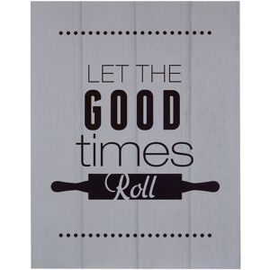 Orsina Let The Good Times Roll Wall Plaque, Fun Rolling Pin Graphic With Playful Typography, Lighthearted Decor in Grey Grey Orsina Let The Good Times Roll Wall Plaque, Fun Rolling Pin Graphic With Playful Typography, Lighthearted Decor in Grey Grey