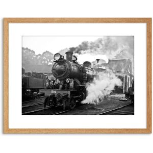 Artery8 Wall Art Print Vintage Photo Steam Train Black White Engine Artwork Framed 9X7 Inch in Light Oak Size: W7" x H9" Light Oak W7" x H9" Artery8 Wall Art Print Vintage Photo Steam Train Black White Engine Artwork Framed 9X7 Inch in Light Oak Size: W7" x H9" Light Oak W7" x H9"