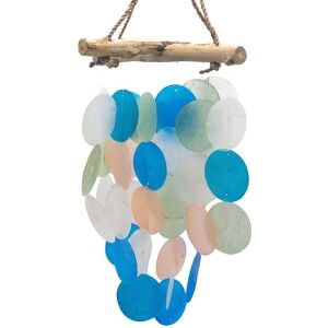 KDMD Blue & Pearl Driftwood Cross Chime Blue KDMD Blue & Pearl Driftwood Cross Chime Blue