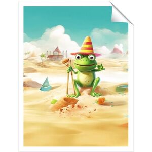 Warren Reed - Designer Happy Frog On A Beach Holiday Unframed Art Print Size: W16" x H24" Multicolor W16" x H24" Warren Reed - Designer Happy Frog On A Beach Holiday Unframed Art Print Size: W16" x H24" Multicolor W16" x H24"
