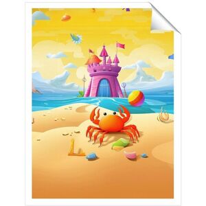 Warren Reed - Designer Orange Crab On A Beach Holiday Unframed Art Print Size: W16" x H24" Multicolor W16" x H24" Warren Reed - Designer Orange Crab On A Beach Holiday Unframed Art Print Size: W16" x H24" Multicolor W16" x H24"