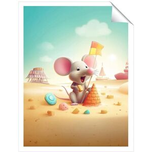 Warren Reed - Designer A Mouse On A Beach Holiday Unframed Art Print Size: W16" x H24" Multicolor W16" x H24" Warren Reed - Designer A Mouse On A Beach Holiday Unframed Art Print Size: W16" x H24" Multicolor W16" x H24"