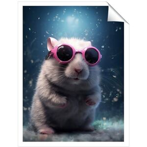 Warren Reed - Designer Splashart DoorMouse with Pink Glasses Unframed Art Print Size: W12" x H16" Multicolor W12" x H16" Warren Reed - Designer Splashart DoorMouse with Pink Glasses Unframed Art Print Size: W12" x H16" Multicolor W12" x H16"