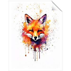 Warren Reed - Designer Watercolour Splashart Fox Face Unframed Art Print Size: W20" x H30" Multicolor W20" x H30" Warren Reed - Designer Watercolour Splashart Fox Face Unframed Art Print Size: W20" x H30" Multicolor W20" x H30"