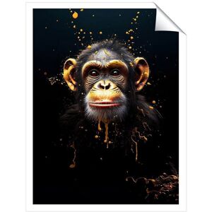 Warren Reed - Designer Splashart Cheeky Chimp Face Unframed Art Print Size: W20" x H30" Multicolor W20" x H30" Warren Reed - Designer Splashart Cheeky Chimp Face Unframed Art Print Size: W20" x H30" Multicolor W20" x H30"