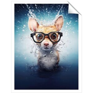 Warren Reed - Designer Splashart Doormouse With Glasses Unframed Art Print Size: W20" x H30" Multicolor W20" x H30" Warren Reed - Designer Splashart Doormouse With Glasses Unframed Art Print Size: W20" x H30" Multicolor W20" x H30"
