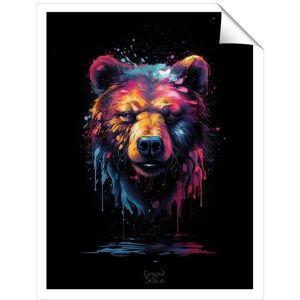 Warren Reed - Designer Splashart Bear Face Unframed Art Print Size: W12" x H16" Multicolor W12" x H16" Warren Reed - Designer Splashart Bear Face Unframed Art Print Size: W12" x H16" Multicolor W12" x H16"