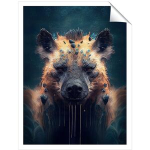 Warren Reed - Designer Hyena Face Splashart Dark Background Unframed Art Print Size: W12" x H16" Multicolor W12" x H16" Warren Reed - Designer Hyena Face Splashart Dark Background Unframed Art Print Size: W12" x H16" Multicolor W12" x H16"