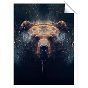 Warren Reed - Designer Brown Bear Face Splashart Unframed Art Print Size: W12" x H16" Multicolor W12" x H16" Warren Reed - Designer Brown Bear Face Splashart Unframed Art Print Size: W12" x H16" Multicolor W12" x H16"
