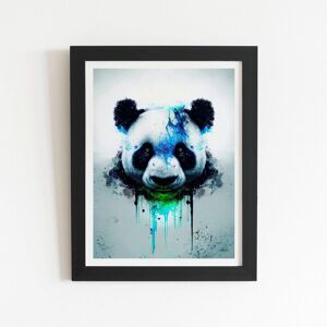 Warren Reed - Designer Panda Face Splashart Light Background Framed Art Print in Black Size: W24" x H36" Black W24" x H36" Warren Reed - Designer Panda Face Splashart Light Background Framed Art Print in Black Size: W24" x H36" Black W24" x H36"