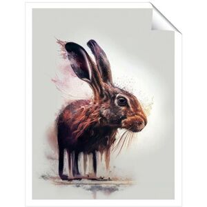 Warren Reed - Designer Hare Face Splashart Unframed Art Print Size: W24" x H36" Multicolor W24" x H36" Warren Reed - Designer Hare Face Splashart Unframed Art Print Size: W24" x H36" Multicolor W24" x H36"
