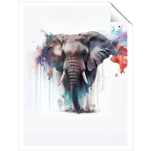 Warren Reed - Designer Elephant Splashart Unframed Art Print Size: W12" x H16" Multicolor W12" x H16" Warren Reed - Designer Elephant Splashart Unframed Art Print Size: W12" x H16" Multicolor W12" x H16"