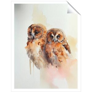 Warren Reed - Designer Loving Tawny Owls Watercolour Unframed Art Print Size: W16" x H24" Multicolor W16" x H24" Warren Reed - Designer Loving Tawny Owls Watercolour Unframed Art Print Size: W16" x H24" Multicolor W16" x H24"