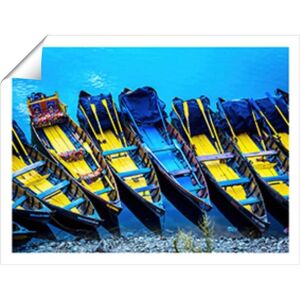 Warren Reed - Designer Colourful Tour Boats At The Lakeside Of The Nainital, India Unframed Art Print Size: W12" x H16" Multicolor W12" x H16" Warren Reed - Designer Colourful Tour Boats At The Lakeside Of The Nainital, India Unframed Art Print Size: W12" x H16" Multicolor W12" x H16"
