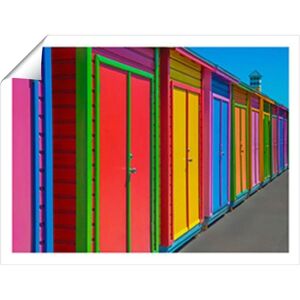 Warren Reed - Designer Coloured Beach Huts Sketch Unframed Art Print Size: W16" x H24" Multicolor W16" x H24" Warren Reed - Designer Coloured Beach Huts Sketch Unframed Art Print Size: W16" x H24" Multicolor W16" x H24"