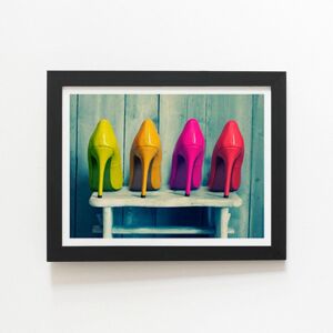 Warren Reed - Designer Retro Shoe Collection Framed Art Print in Black Size: W24" x H36" Black W24" x H36" Warren Reed - Designer Retro Shoe Collection Framed Art Print in Black Size: W24" x H36" Black W24" x H36"