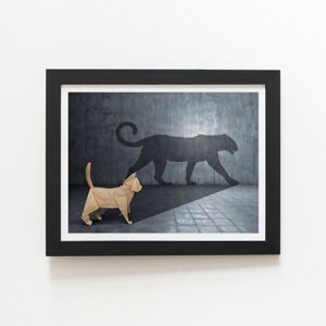 Warren Reed - Designer Hidden Potential - Jaguar Framed Art Print in Black Size: W20" x H30" Black W20" x H30" Warren Reed - Designer Hidden Potential - Jaguar Framed Art Print in Black Size: W20" x H30" Black W20" x H30"