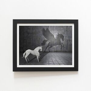 Warren Reed - Designer Hidden Potential - Pegasus Framed Art Print in Black Size: W24" x H36" Black W24" x H36" Warren Reed - Designer Hidden Potential - Pegasus Framed Art Print in Black Size: W24" x H36" Black W24" x H36"