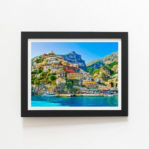 Warren Reed - Designer Summer In Postiano, Amalfi Coast, Italy Framed Art Print in Black Size: W24" x H36" Black W24" x H36" Warren Reed - Designer Summer In Postiano, Amalfi Coast, Italy Framed Art Print in Black Size: W24" x H36" Black W24" x H36"