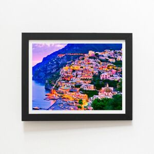 Warren Reed - Designer Postiano At Dusk, Amalfi Coast, Italy Framed Art Print in Black Size: W8" x H10" Black W8" x H10" Warren Reed - Designer Postiano At Dusk, Amalfi Coast, Italy Framed Art Print in Black Size: W8" x H10" Black W8" x H10"
