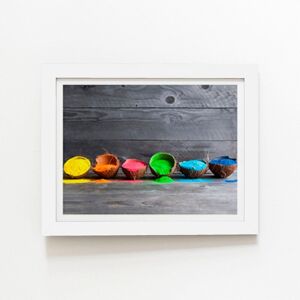 Warren Reed - Designer Bright Coconuts Framed Art Print in White Size: W24" x H36" White W24" x H36" Warren Reed - Designer Bright Coconuts Framed Art Print in White Size: W24" x H36" White W24" x H36"