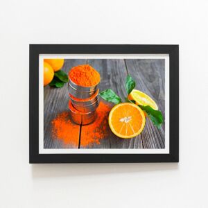 Warren Reed - Designer Bright Orange Framed Art Print in Black Size: W24" x H36" Black W24" x H36" Warren Reed - Designer Bright Orange Framed Art Print in Black Size: W24" x H36" Black W24" x H36"