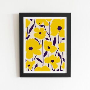 Warren Reed - Designer Vintage Tropical Flowers Framed Art Print in Black Size: W8" x H10" Black W8" x H10" Warren Reed - Designer Vintage Tropical Flowers Framed Art Print in Black Size: W8" x H10" Black W8" x H10"