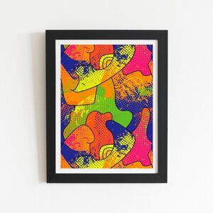 Warren Reed - Designer Bright Abstract Pattern Framed Art Print in Black Size: W24" x H36" Black W24" x H36" Warren Reed - Designer Bright Abstract Pattern Framed Art Print in Black Size: W24" x H36" Black W24" x H36"
