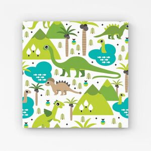 Warren Reed - Designer Baby Dinosaur Print Canvas in Green Size: w40 inch x h40 inch Green w40 inch x h40 inch Warren Reed - Designer Baby Dinosaur Print Canvas in Green Size: w40 inch x h40 inch Green w40 inch x h40 inch