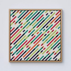 Warren Reed - Designer Coloured Diagonal Abstract Pattern Framed Canvas in Light Brown Size: w40 inch x h40 inch Light Brown w40 inch x h40 inch Warren Reed - Designer Coloured Diagonal Abstract Pattern Framed Canvas in Light Brown Size: w40 inch x h40 inch Light Brown w40 inch x h40 inch