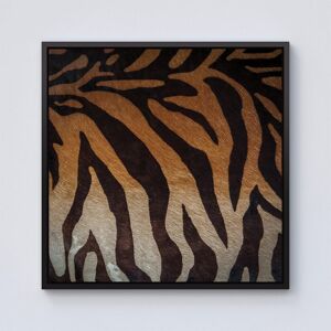 Warren Reed - Designer Tiger Skin Print Framed Canvas in Black Size: W30" x H30" Black W30" x H30" Warren Reed - Designer Tiger Skin Print Framed Canvas in Black Size: W30" x H30" Black W30" x H30"