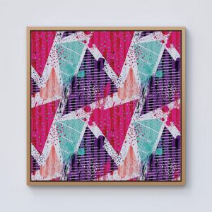 Warren Reed - Designer Shabby Geometric Pattern Framed Canvas in Light Brown Size: w10 inch x h10 inch Light Brown w10 inch x h10 inch Warren Reed - Designer Shabby Geometric Pattern Framed Canvas in Light Brown Size: w10 inch x h10 inch Light Brown w10 inch x h10 inch