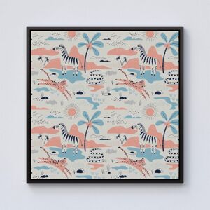 Warren Reed - Designer Wild Savannah Park Framed Canvas in Black Size: w40 inch x h40 inch Black w40 inch x h40 inch Warren Reed - Designer Wild Savannah Park Framed Canvas in Black Size: w40 inch x h40 inch Black w40 inch x h40 inch