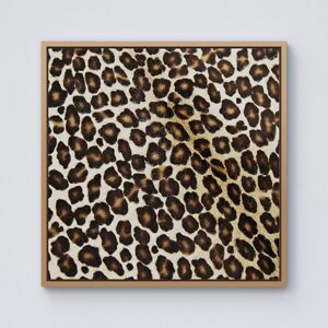 Warren Reed - Designer Leopard Hide Print Framed Canvas in Light Brown Size: w10 inch x h10 inch Light Brown w10 inch x h10 inch Warren Reed - Designer Leopard Hide Print Framed Canvas in Light Brown Size: w10 inch x h10 inch Light Brown w10 inch x h10 inch