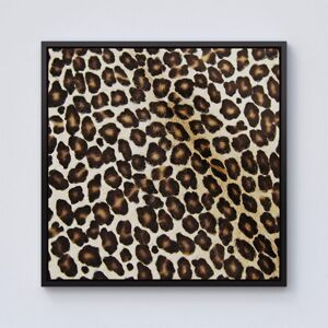 Warren Reed - Designer Leopard Hide Print Framed Canvas in Black Size: W30" x H30" Black W30" x H30" Warren Reed - Designer Leopard Hide Print Framed Canvas in Black Size: W30" x H30" Black W30" x H30"