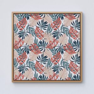Warren Reed - Designer Tropical Leaf Pattern Framed Canvas in Light Brown Size: W16" x H16" Light Brown W16" x H16" Warren Reed - Designer Tropical Leaf Pattern Framed Canvas in Light Brown Size: W16" x H16" Light Brown W16" x H16"
