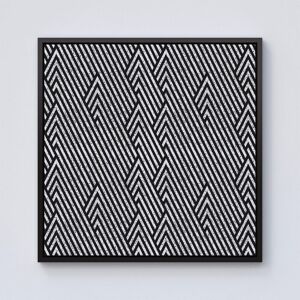 Warren Reed - Designer Oblique Black Grunge Pattern Framed Canvas Size: w10 inch x h10 inch Black w10 inch x h10 inch Warren Reed - Designer Oblique Black Grunge Pattern Framed Canvas Size: w10 inch x h10 inch Black w10 inch x h10 inch