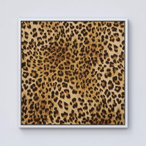 Warren Reed - Designer Wild Animal Pattern Framed Canvas in Off-White Size: w40 inch x h40 inch Off-White w40 inch x h40 inch Warren Reed - Designer Wild Animal Pattern Framed Canvas in Off-White Size: w40 inch x h40 inch Off-White w40 inch x h40 inch