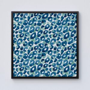 Warren Reed - Designer Watercolour Leopard Print Framed Canvas in Black Size: w10 inch x h10 inch Black w10 inch x h10 inch Warren Reed - Designer Watercolour Leopard Print Framed Canvas in Black Size: w10 inch x h10 inch Black w10 inch x h10 inch