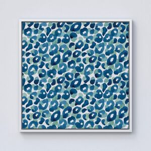 Warren Reed - Designer Watercolour Leopard Print Framed Canvas in Off-White Size: W16" x H16" Off-White W16" x H16" Warren Reed - Designer Watercolour Leopard Print Framed Canvas in Off-White Size: W16" x H16" Off-White W16" x H16"