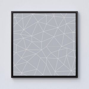 Warren Reed - Designer Geometric Triangle Pattern Framed Canvas in Black Size: W16" x H16" Black W16" x H16" Warren Reed - Designer Geometric Triangle Pattern Framed Canvas in Black Size: W16" x H16" Black W16" x H16"