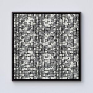 Warren Reed - Designer Irregular Sketched Block Textured Framed Canvas in Black Size: w10 inch x h10 inch Black w10 inch x h10 inch Warren Reed - Designer Irregular Sketched Block Textured Framed Canvas in Black Size: w10 inch x h10 inch Black w10 inch x h10 inch